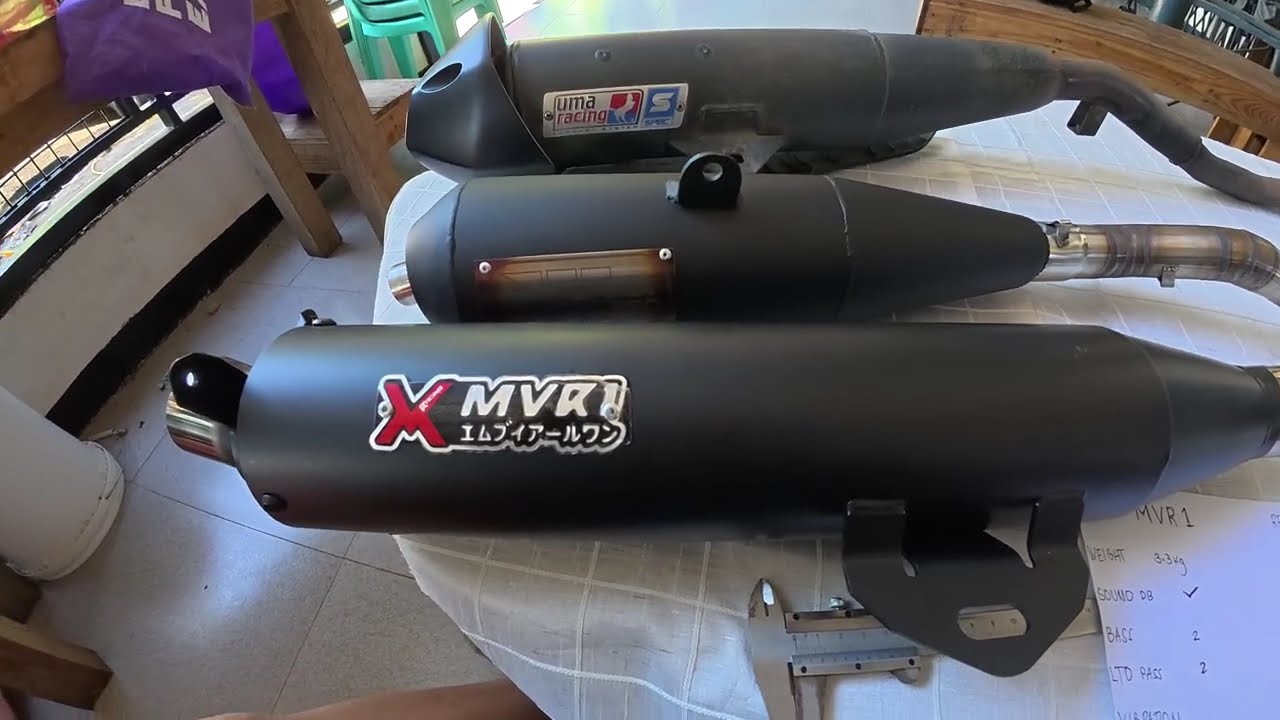 TOP 3 muffler of Sniper 155 Comparison #umaracing #sniper155vva #replica #yamaharevsyourheart 