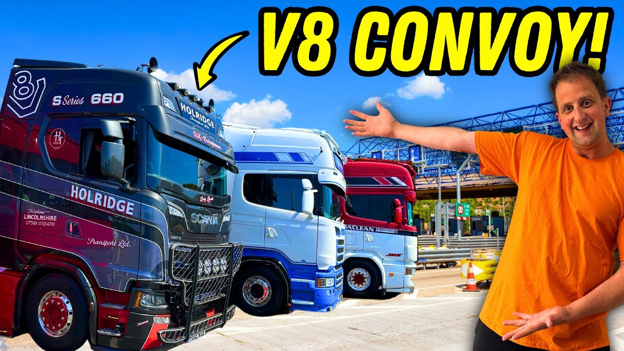 My FIRST European Road Trip | TRUCKSHOW CINEY 2023 | PT 1 | #truckertim
