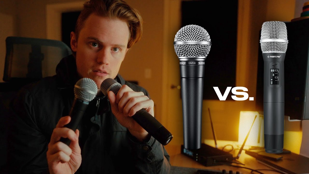Phenyx Pro PTU-1U Wireless Microphone Vs. Shure SM58