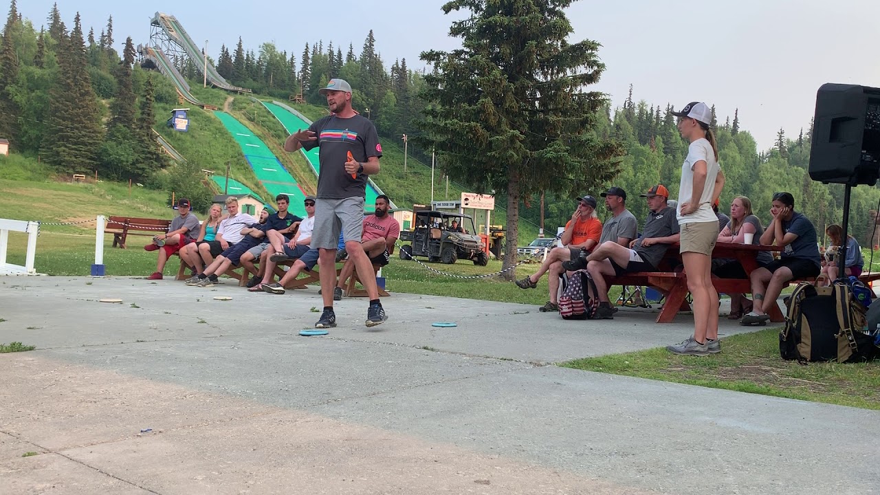 Paige Pierce and Jeremy Koling Disc Golf Clinic Part 1: Backhand/Forehand