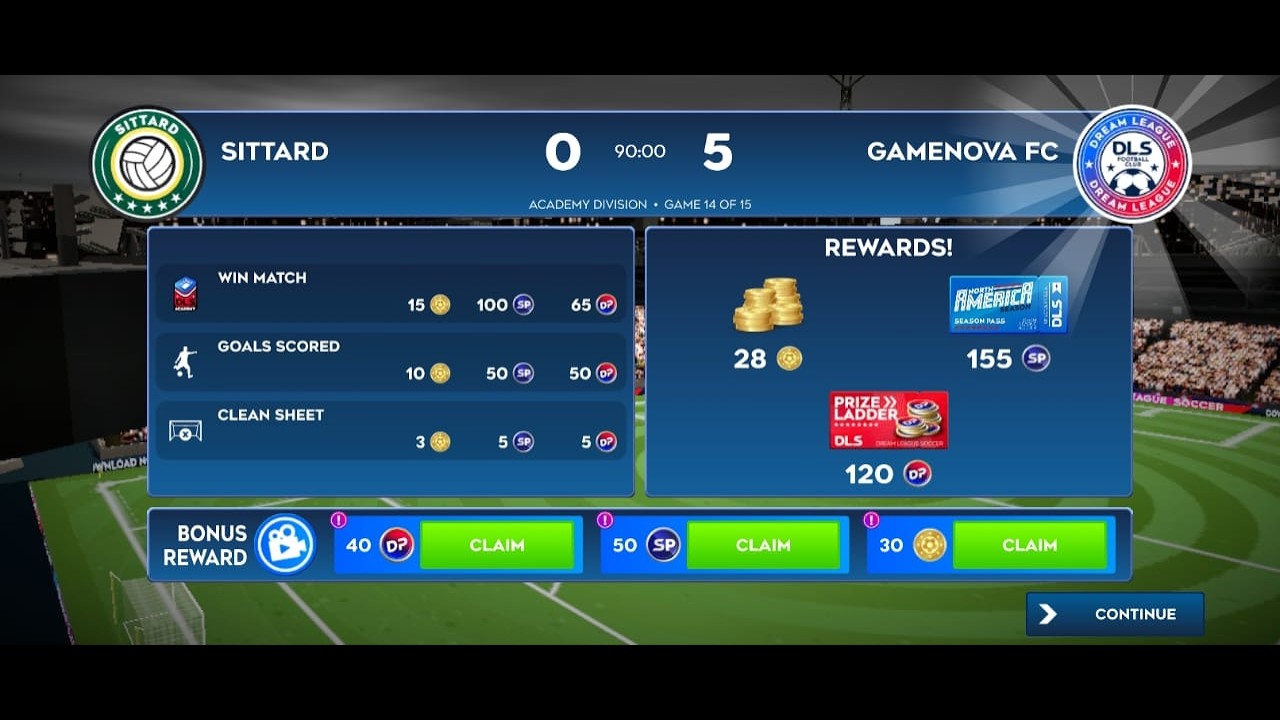 Dream League Soccer 2026 | DLS26 | Career Cup | SITTARD | Match Video
