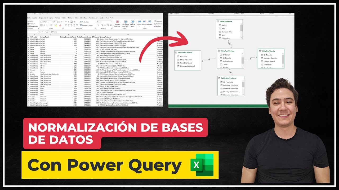 Normalizaci&oacute;n de Bases de Datos para Principiantes | C&oacute;mo Normalizar Con Power Query en Excel