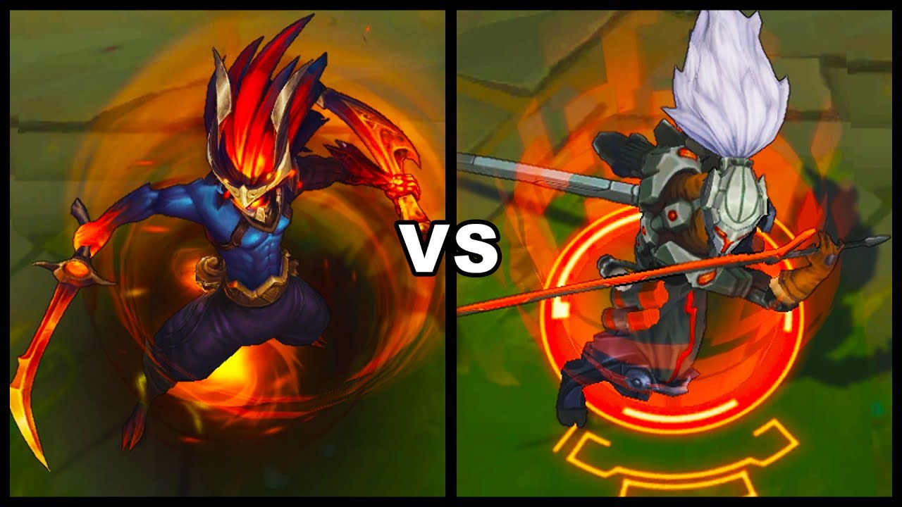 Nightbringer Yasuo vs PROJECT: Yasuo Legendary vs Epic Skins Comparison (League of Legends)