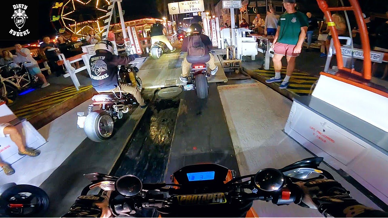 Honda Grom on a Ferry Boat | Ruckus Republic Adrian's Ride with Dirty Ryderz