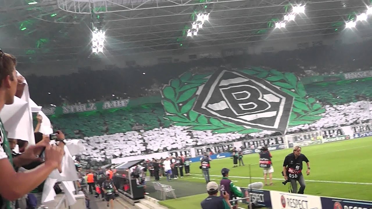Choreo & Hymne - Borussia M'gladbach vs. Dynamo Kiew [HD]