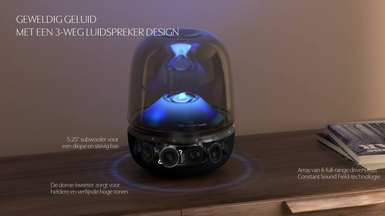 Harman Kardon | Aura Studio 5 Wi-Fi | Wi-Fi home speaker met betoverende verlichting