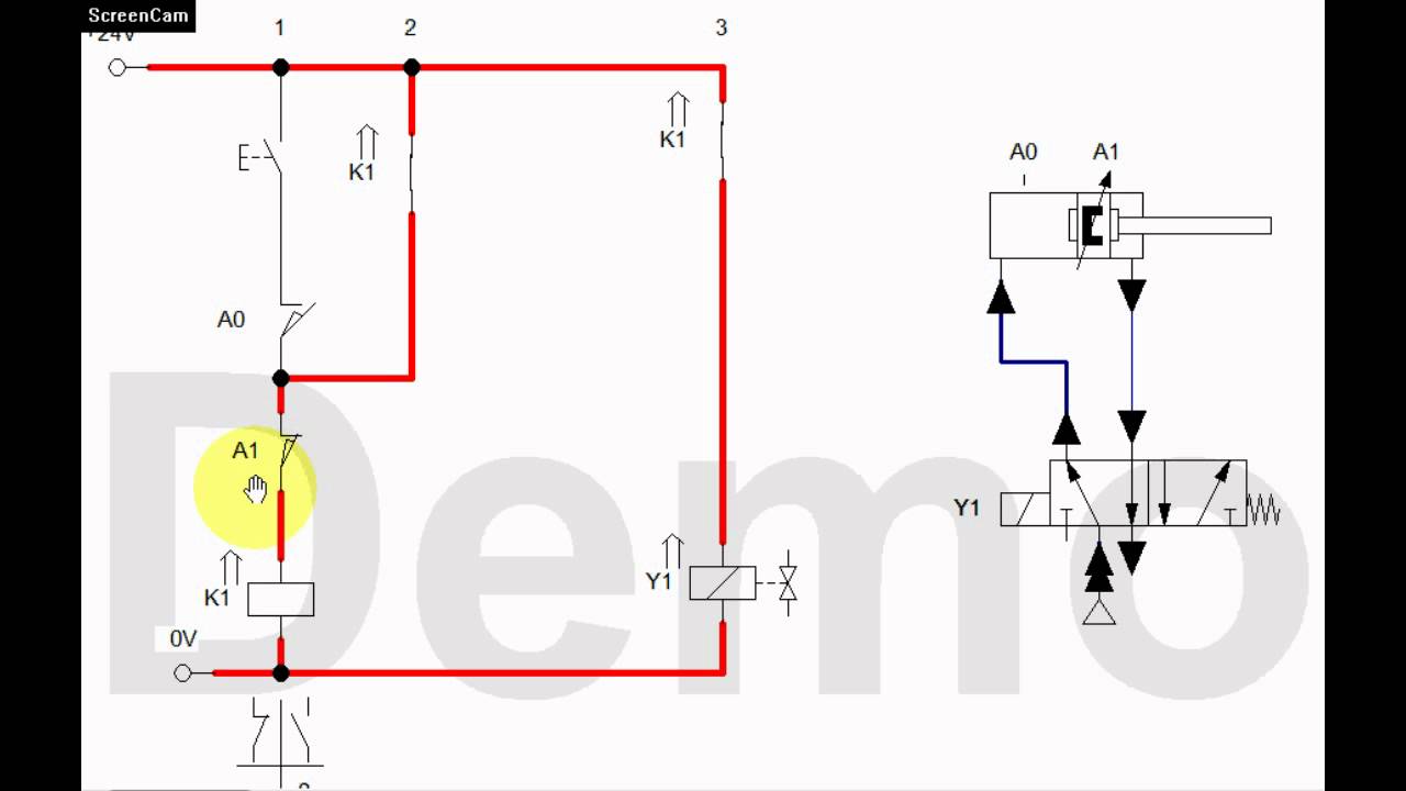 simple electro pneumatics A+ A