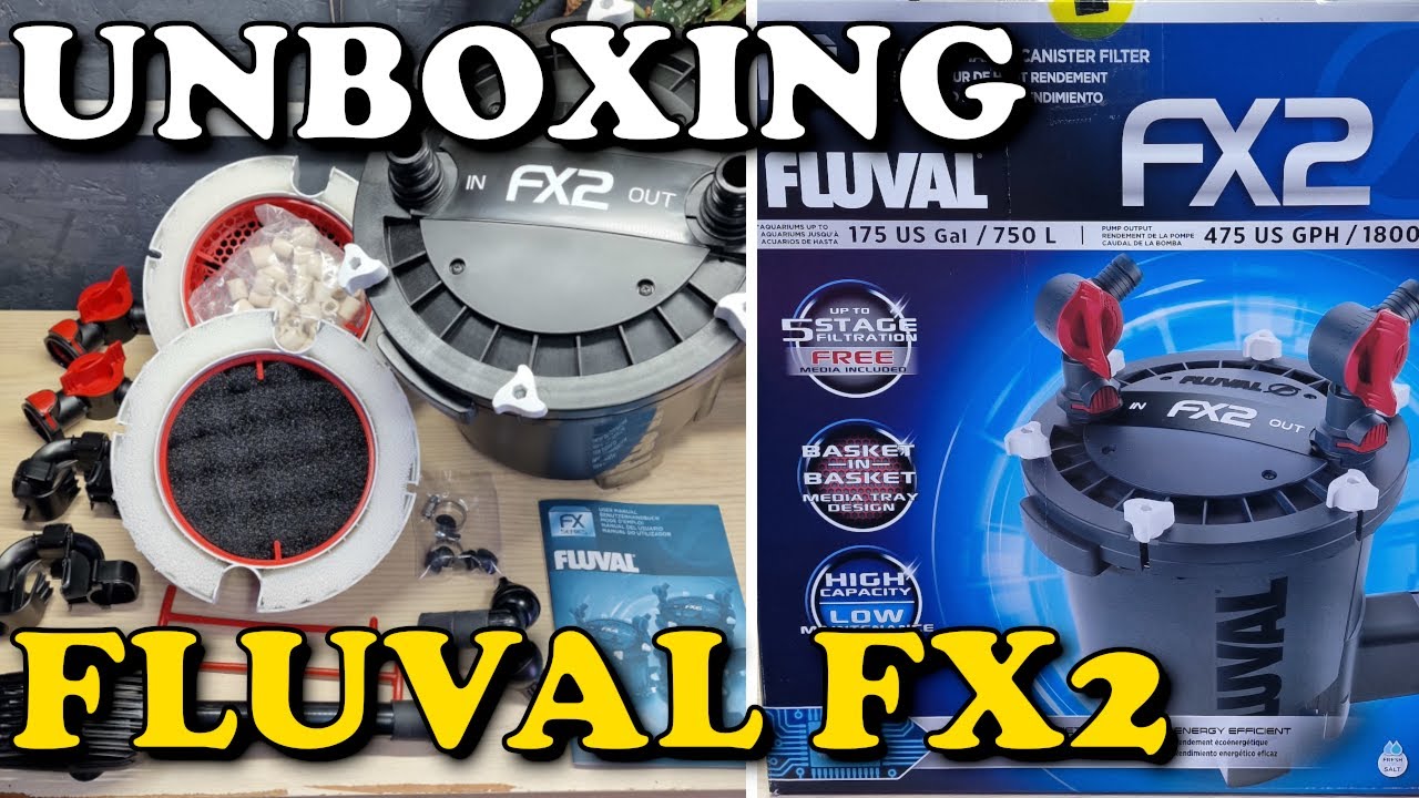 FLUVAL FX2 UNBOXING & Quick REVIEW | FX4 FX6 External Canister Aquarium Filter @fluval