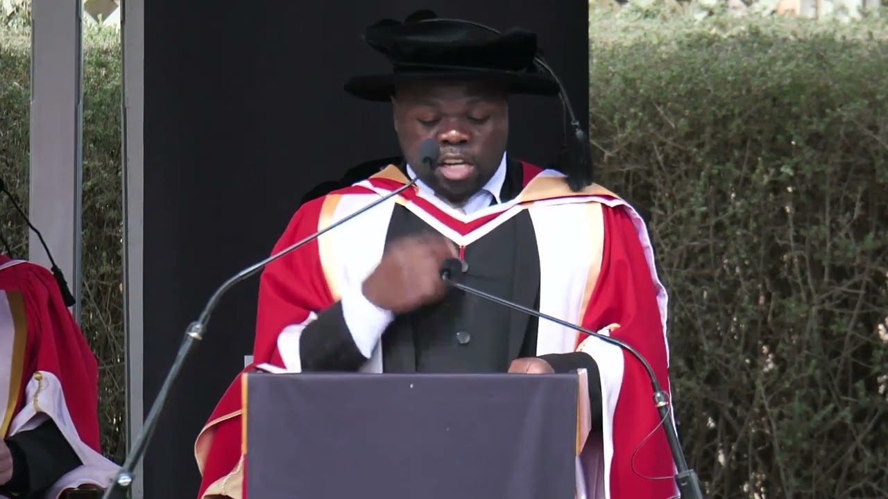Peter Musinguzi: student vote of thanks at UNE graduation, August 2022