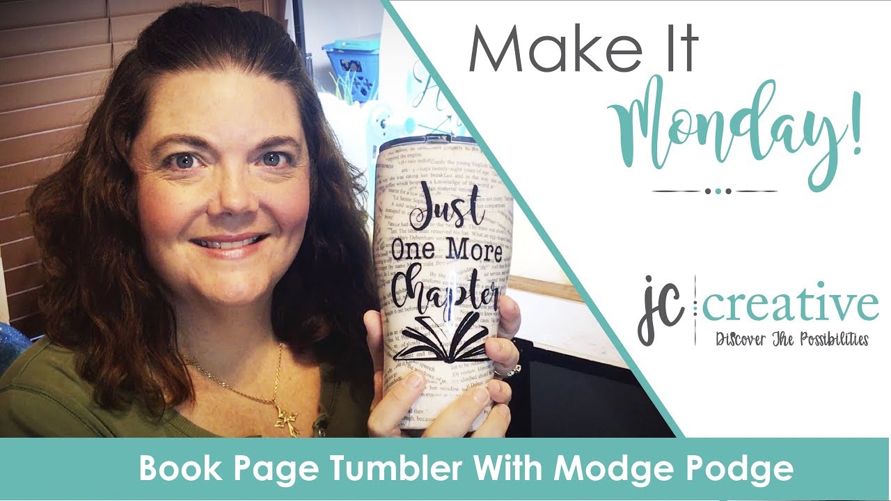 Tumbler Tutorials: Book Page Tumbler With Mod Podge