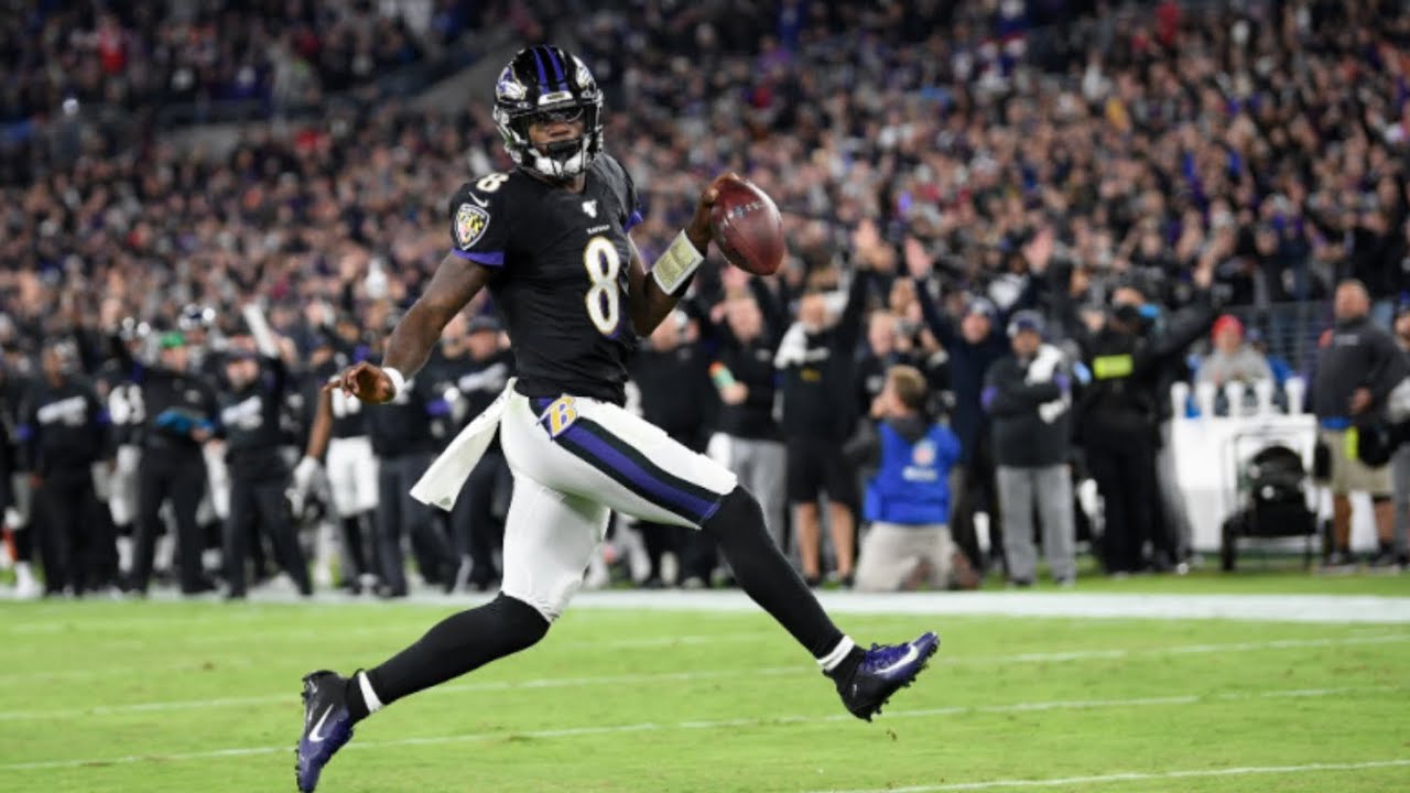 Lamar Jackson running with the football ball 2024-25 season highlights ￼