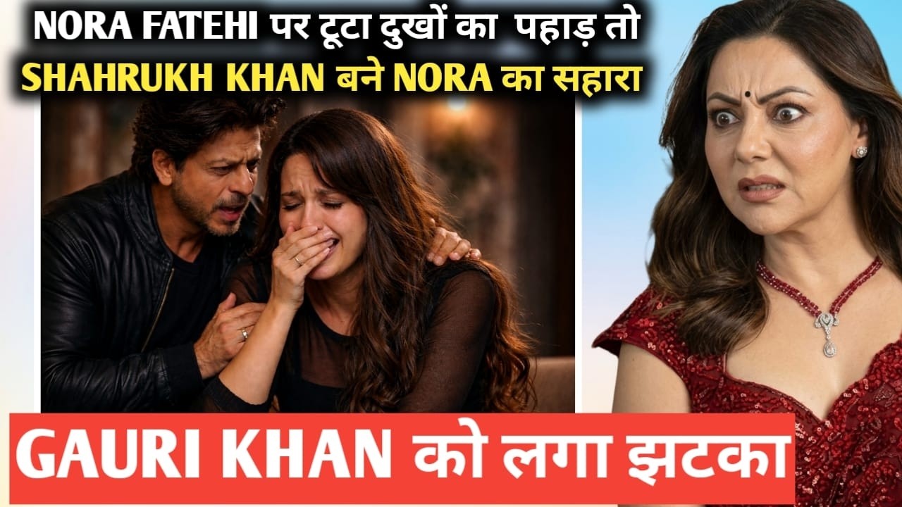 Nora fatehi पर टूटा दुखों का  पहाड़ तो shahrukh khan बने nora का सहारा gauri khan को लगा झटका