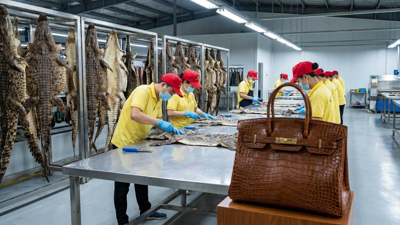 From Crocodile Leather to Luxury Handbags | Inside a Premium Bag Factory