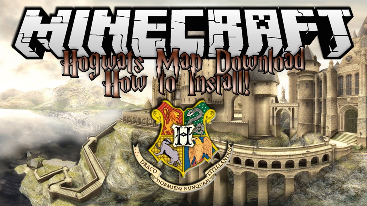 Minecraft Hogwarts Map Download! - How to Install /w Texturepack (1.8 Updated)