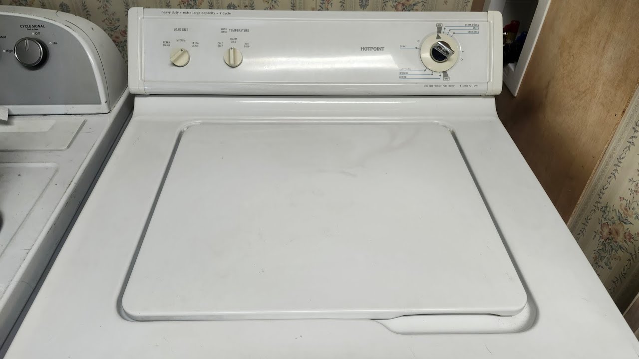 2000 Hotpoint Washer Heavy Duty cycle large mixed load