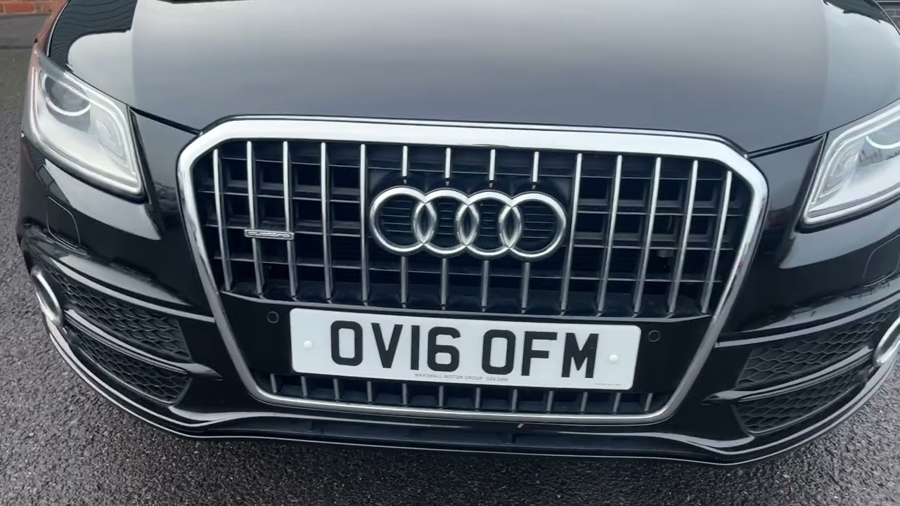 Audi Q5 2.0TDI Quattro S-Line Plus Mythos Black Metallic 2016 16-Plate 187bhp 5door