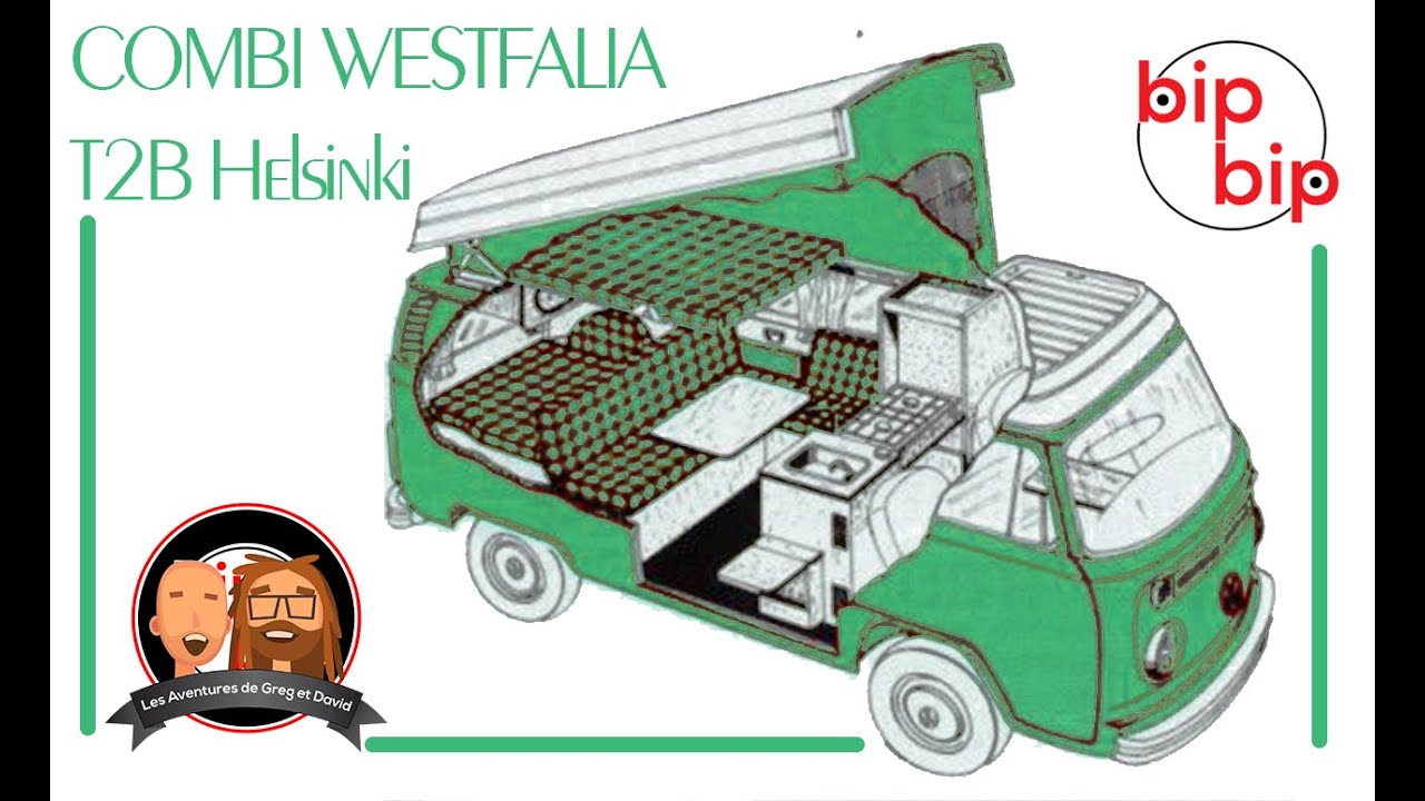 🚌 À la découverte du Combi VW T2B Westfalia Helsinki ! 🌍✨ #bipbip #combi #vintagecar #volkswagen