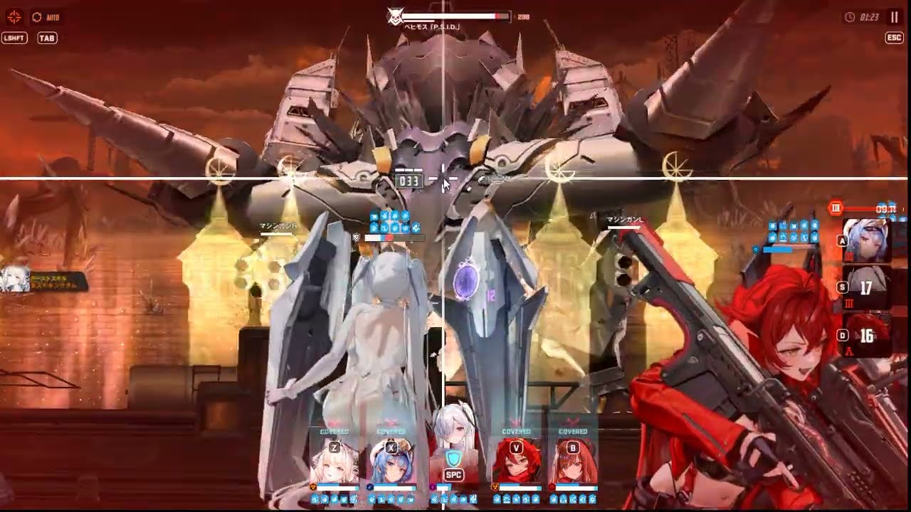 【NIKKE】新米 改め 雰囲気指揮官の NORMAL 34-38 BOSS：ベヒモス (赤字戦力-10万)