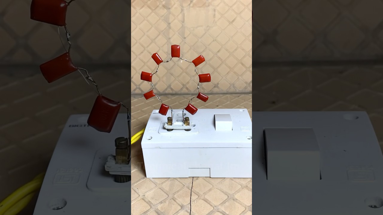 Ceramic Capacitor vs. (220V) Electricity #experiment #electrical