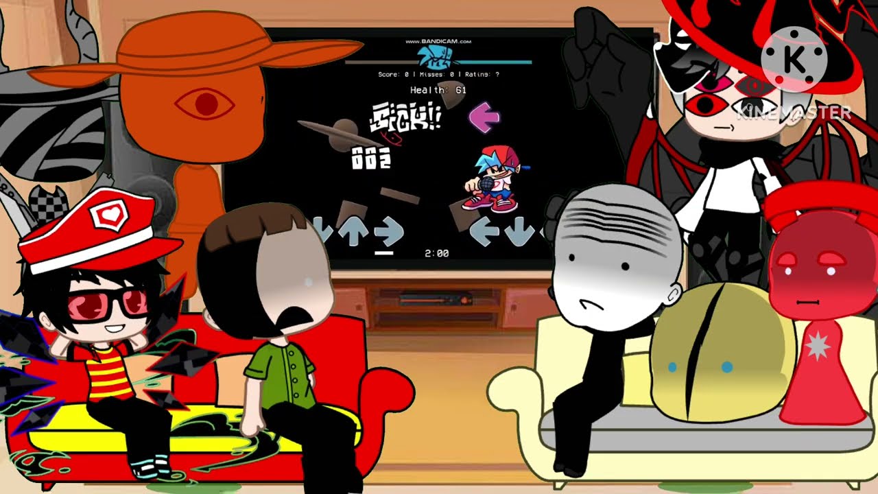 Fnf characters reacting to divinity and prismless (ft @Marcusch775 @Spaci_Fan)