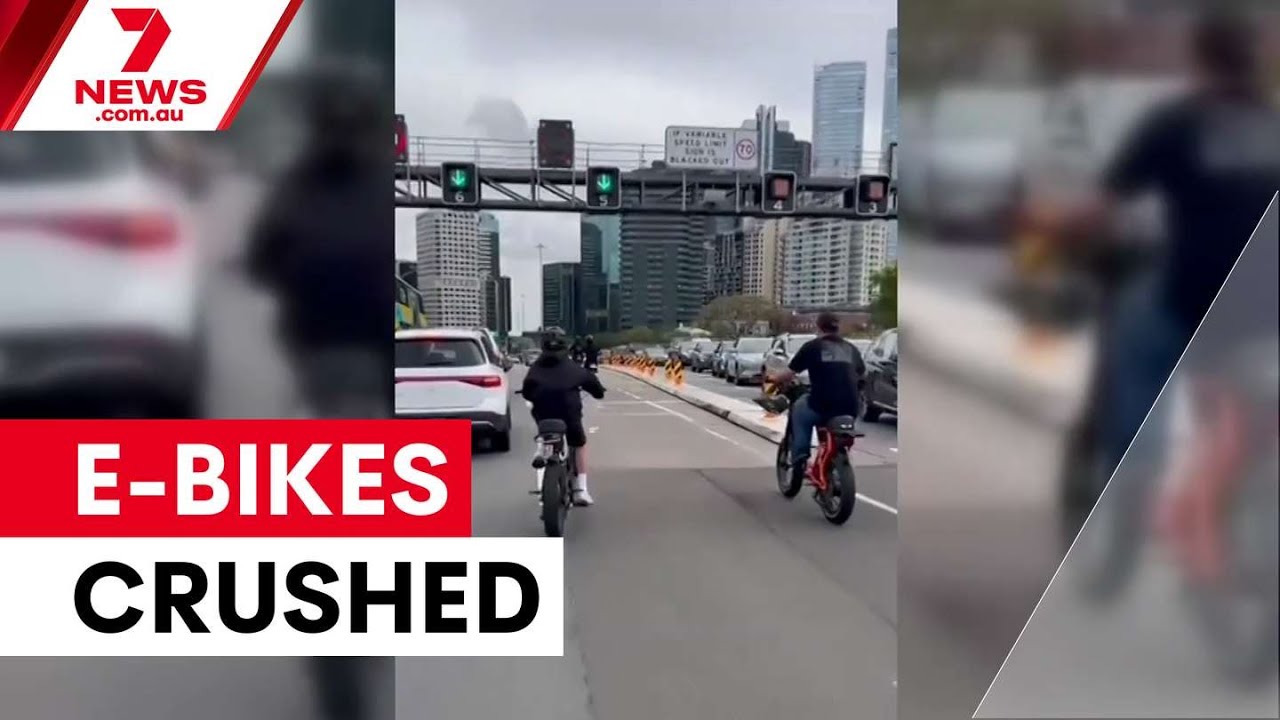 NSW police cracking down on illegal e-bikes | 7NEWS