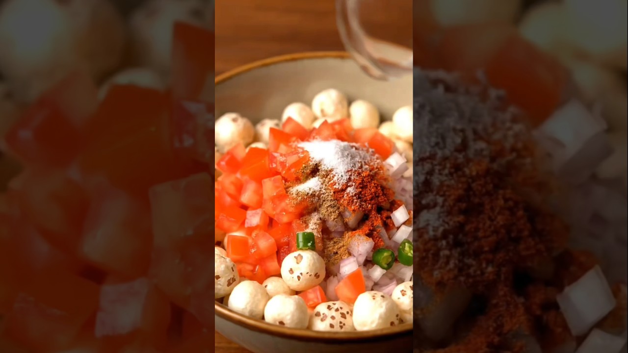 Crispy Fried Makhana Chaat | Healthy & Quick Snack Recipe 