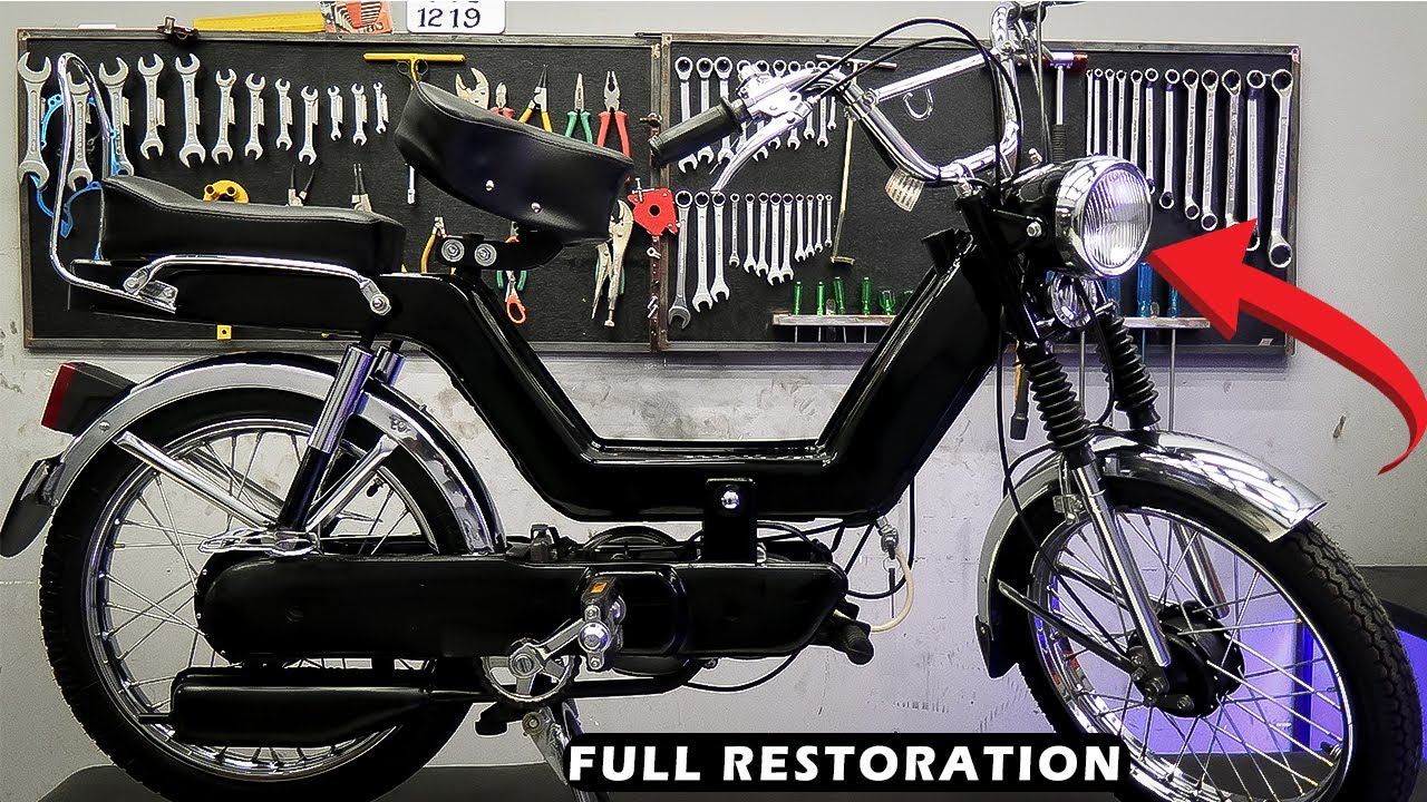 Kinetic luna Full Restoration Start to Finish -  Piaggio Ciao