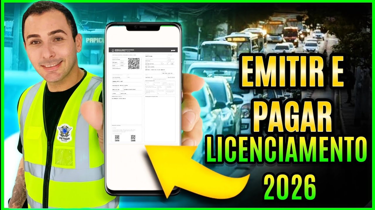 COMO emitir e pagar o licenciamento 2026 PELO CELULAR (veja como fazer isso)