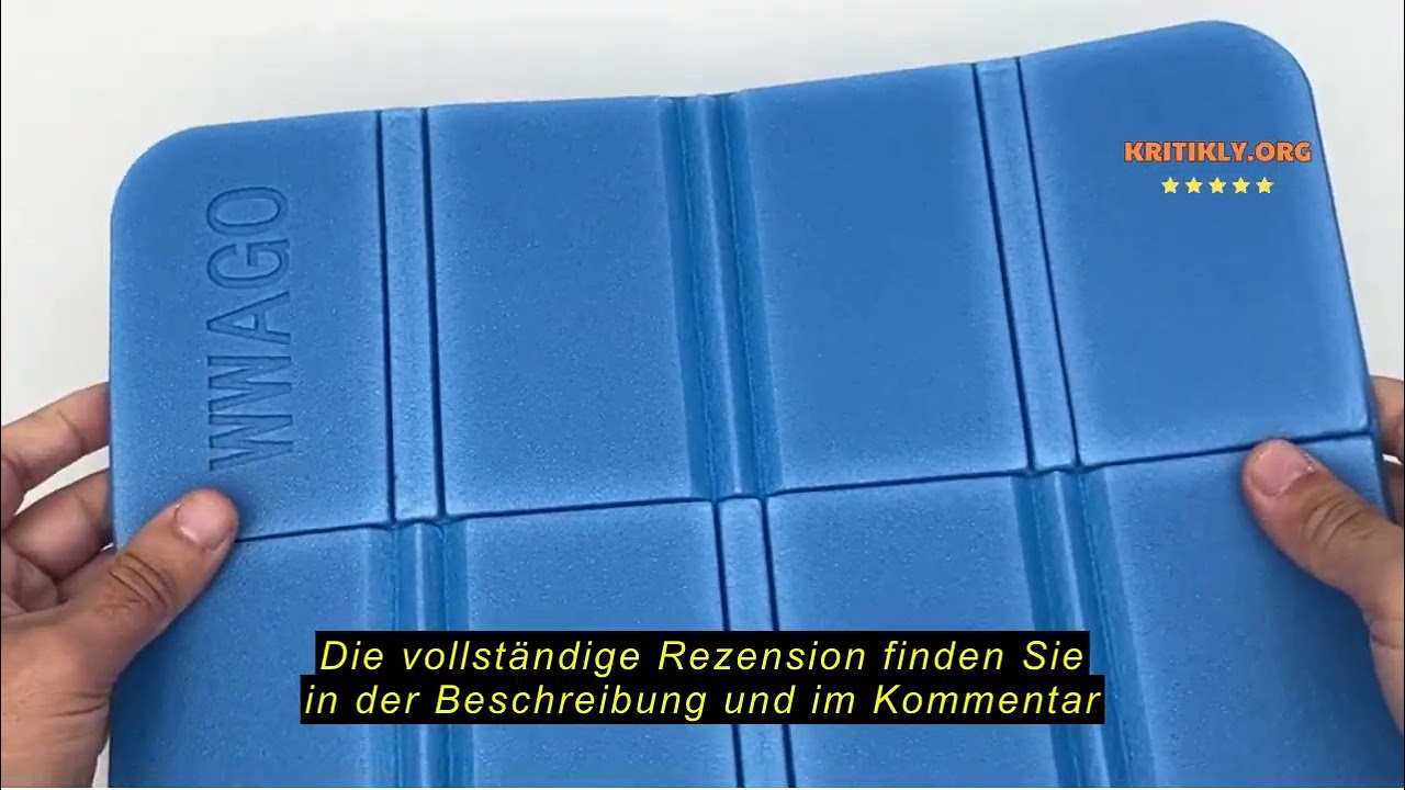 Produktbewertung: Zhongtou 3 St&uuml;ck Faltbares Sitzkissen Outdoor Wetterfest Thermo Sitzunterlage Isol