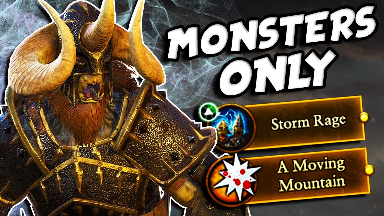Can You Beat Total Warhammer 3 Using ONLY Monsters As Kholek Suneater?