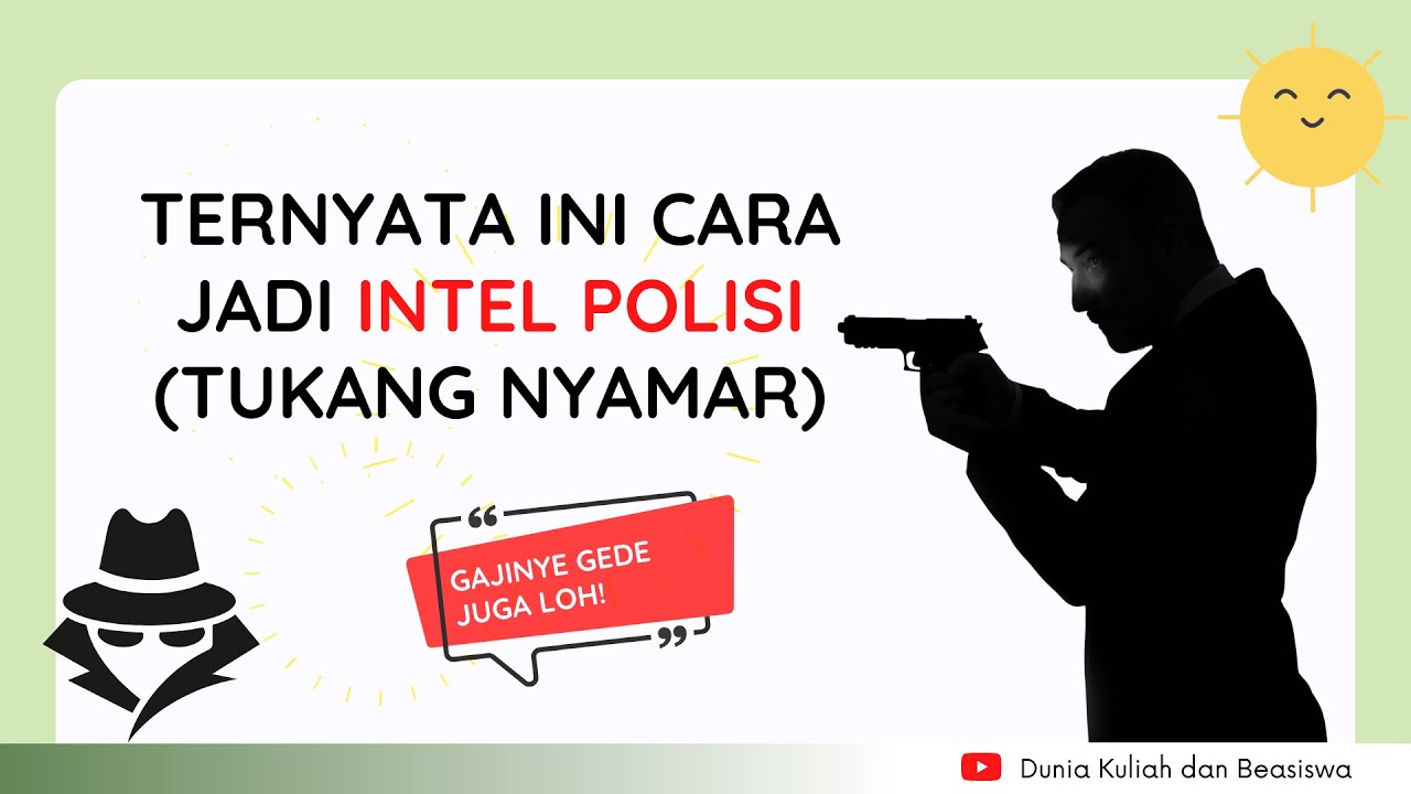 CARA JADI INTEL POLISI | TUGAS INTEL | SYARAT INTEL | GAJI INTEL