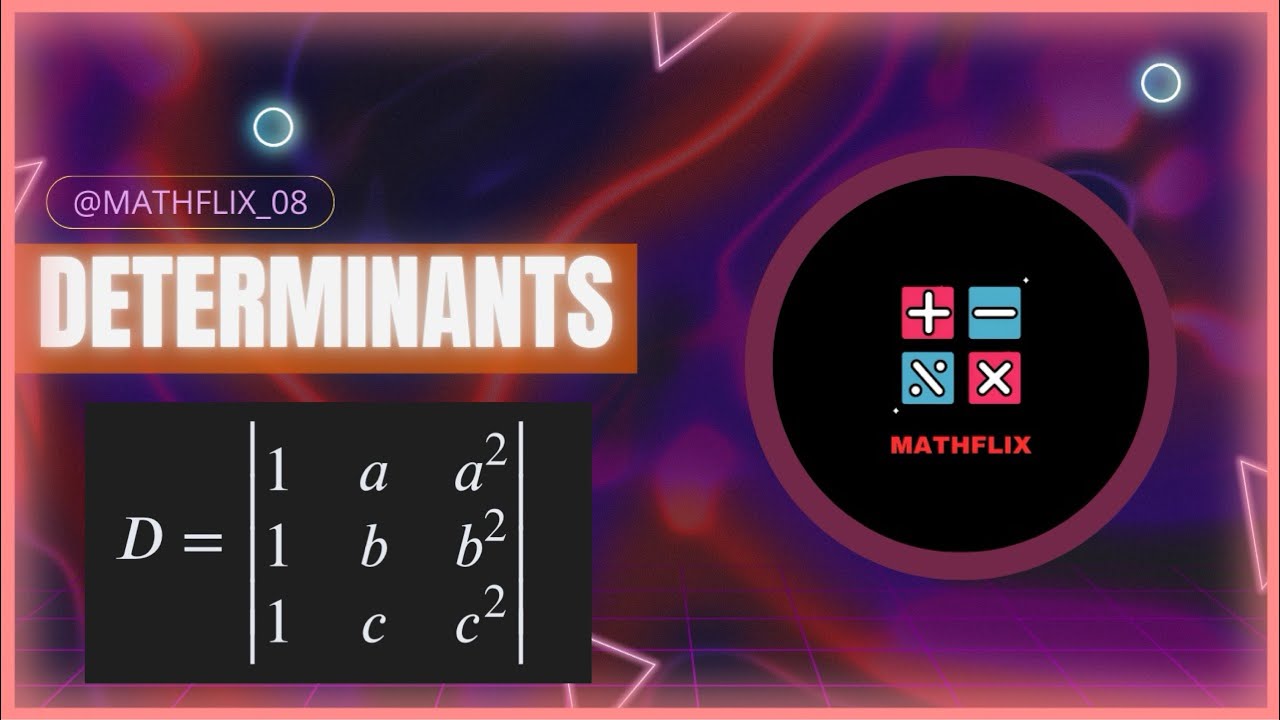 B2_Find determinant of |1 a a^2 1 b b^2 1 c c^2|. #determinants #mathematics