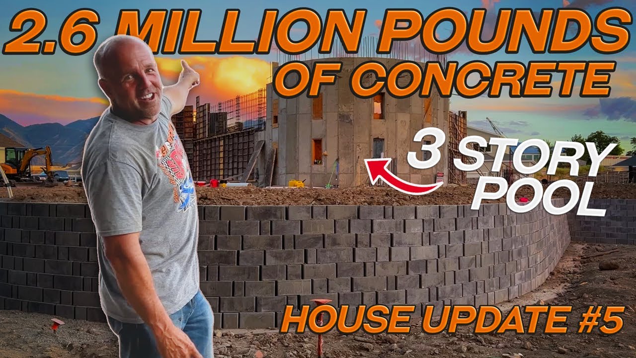 Building a 3 Story Pool for the Ultimate Neighborhood Pool Party | House Build #5