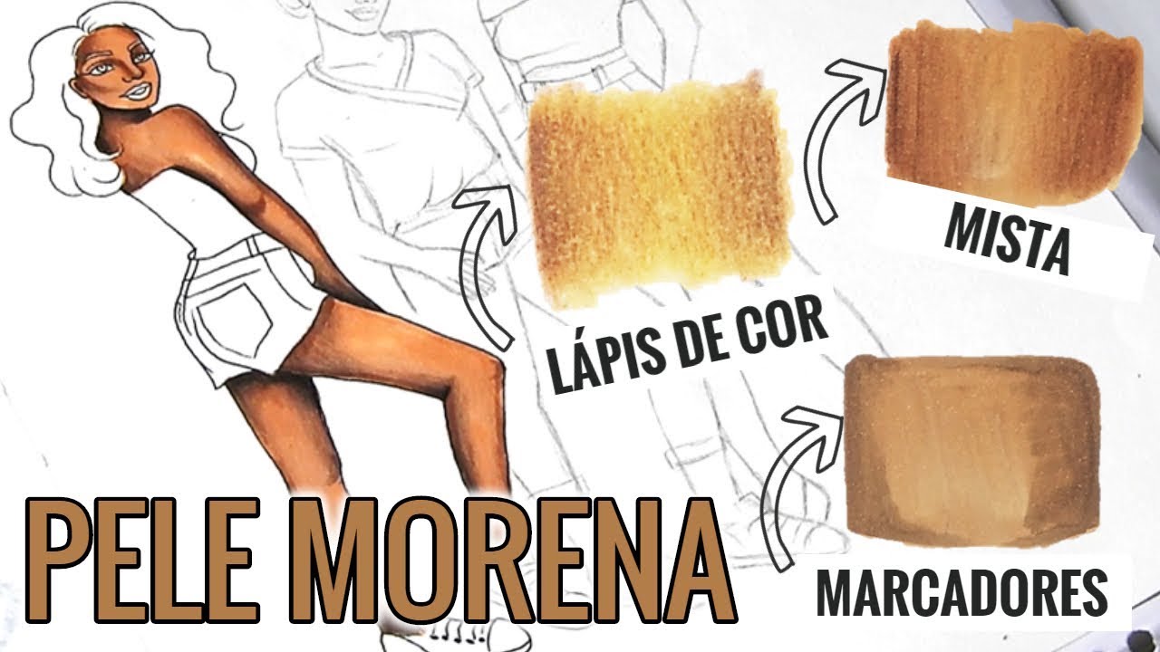 COMO COLORIR TOM DE PELE MORENA- PASSO &Aacute; PASSO!