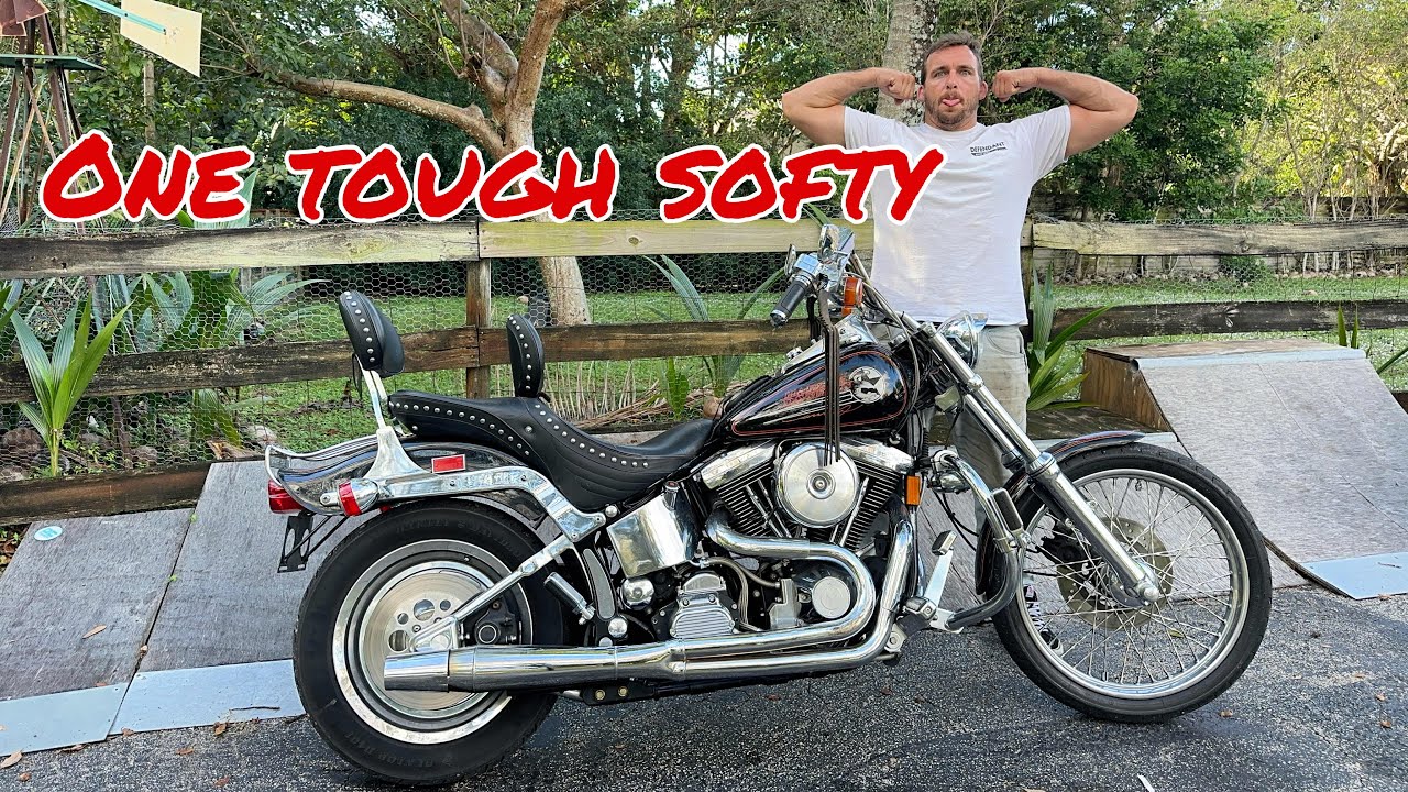 ОДИН КРЕПКИЙ МЯГКИЙ МОТОЦИКЛ 💪 // Первый тест-драйв Harley-Davidson Softail 1993 года!
