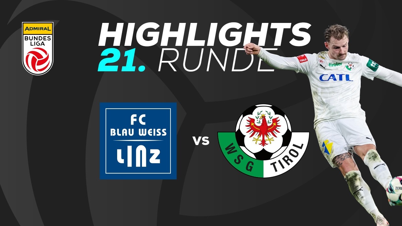 FC Blau-Weiß Linz - WSG Tirol 21. Runde ADMIRAL Bundesliga 2025/26