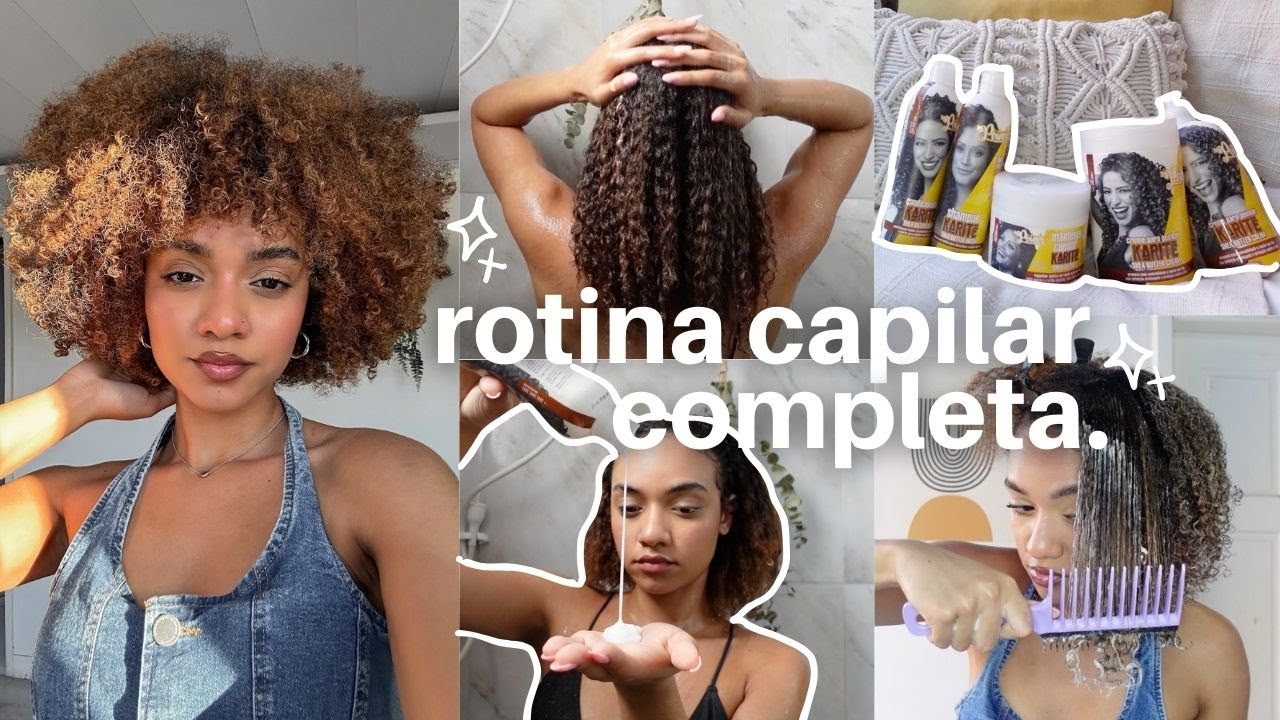 ROTINA CAPILAR COMPLETA com a linha Karité da Soul Power + fitagem com pente