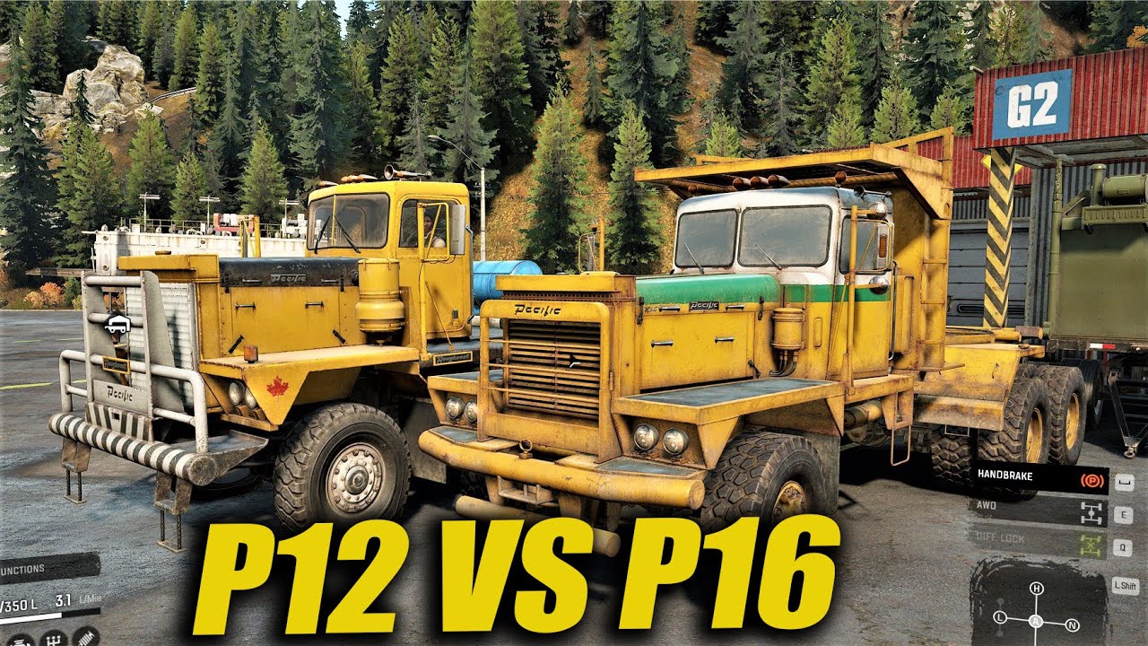 Snow Runner Pacific P12 vs Pacific P16 - SnowRunner PC Gameplay - HEAVY LOADS #18