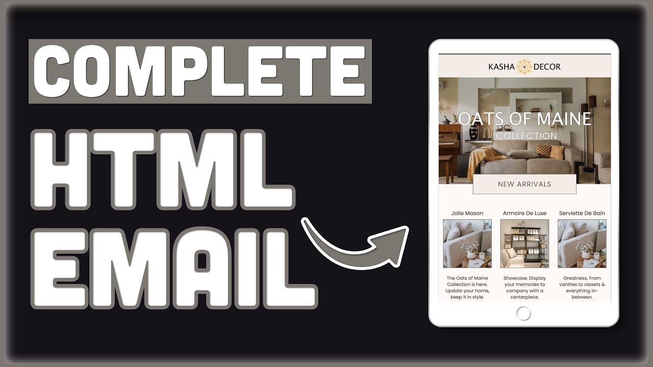 COMPLETE Responsive HTML Email Template Tutorial