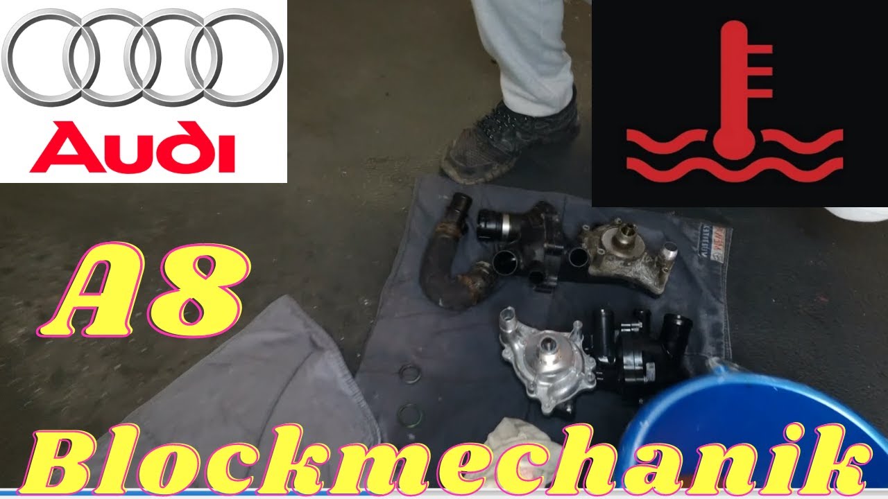 Audi A8 Überhitzt 🔥 4.2 Thermostat und Wasserpumpe Wechseln Blockmechanik NinosKfzGarage