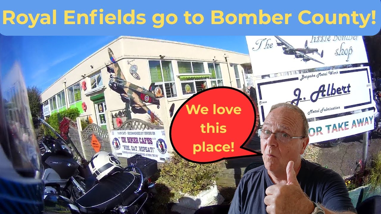Royal Enfields ride out to Faun Cafe in Lincolnshire#guerilla #350classic #royalenfield