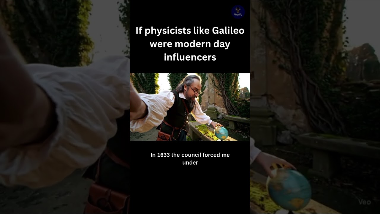 If physicists like Galileo were modern-day influencers
