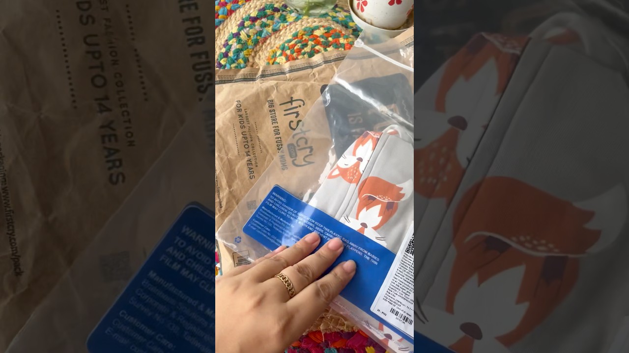 FirstCry Haul | Baby Romper 🦊 Fox Print Outfit for Newborn & Kids 