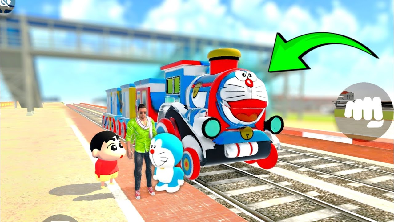 🤩 Brand new doraemon train 🚂🤯 in indian theft auto simulator 🔥