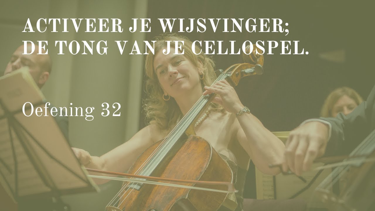 Cello celloles Activeer je wijsvinger; de tong van je cellospel - Cello oefening 32 🎻 Scarlett Arts