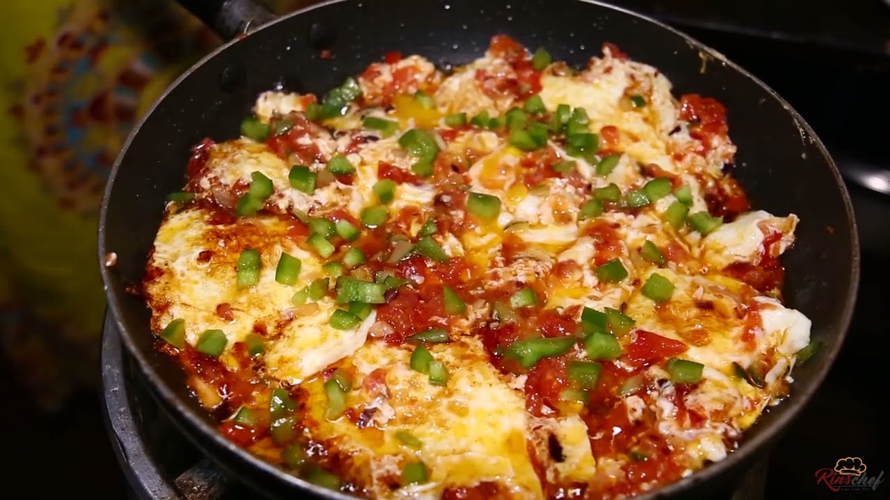 Simple perfect Mayai/eggs in vegetables recipe to serve with Ugali