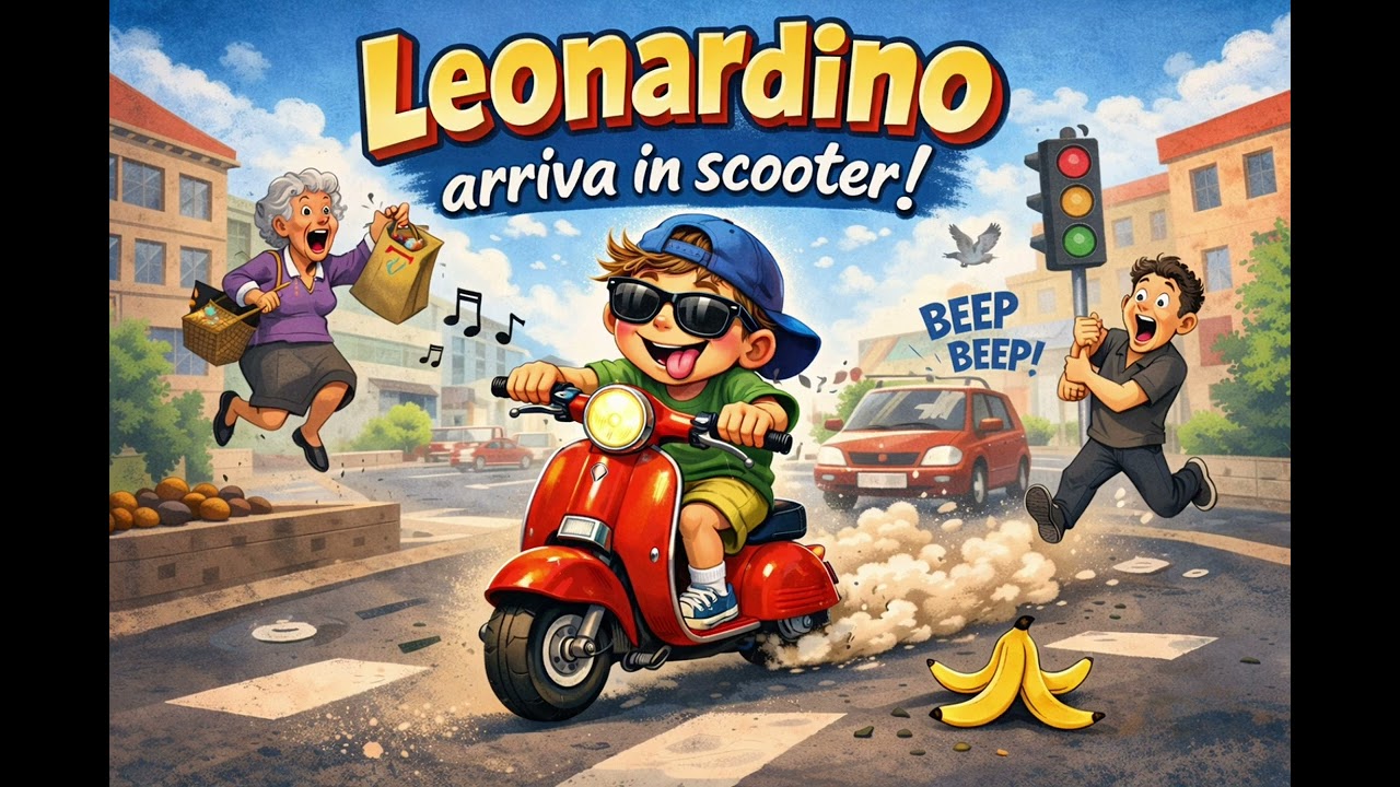 NEW HIT Ritornello Bastardo DJ - Leonardino Arriva in scooter