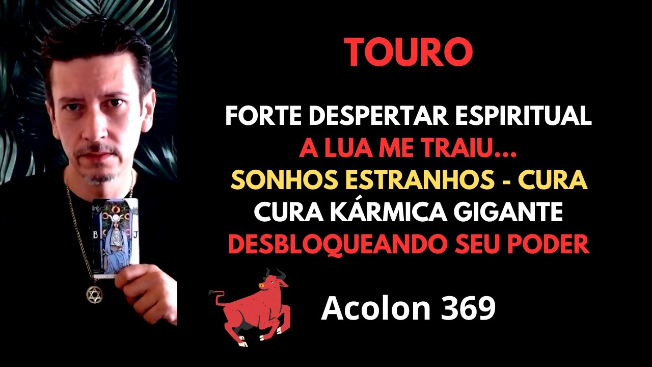 Touro - A Lua me Traiu #baralhocigano #tarot #touro #signodetouro #magia #taro #espiritualidade #fe