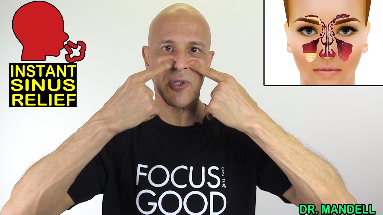 Sinus Self-Massage for Instant Drainage & Pressure Relief | Dr. Mandell