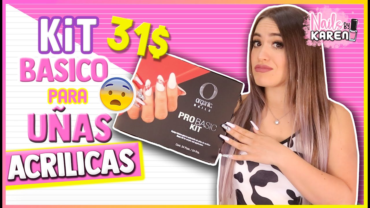 PROBANDO KIT BÁSICO para UÑAS ACRILICAS